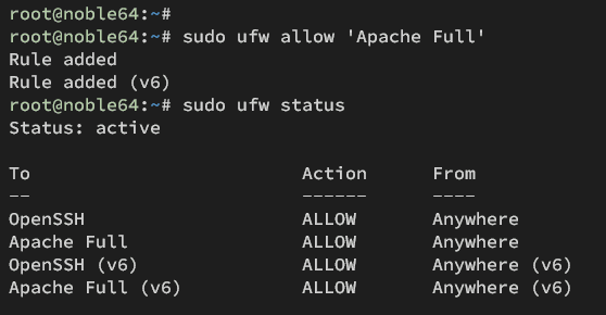 在 Ubuntu 24.04 上搭建 LAMP 环境(Apache+MariaDB+PHP)