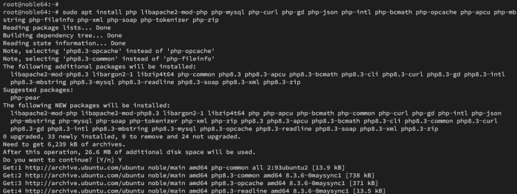 在 Ubuntu 24.04 上搭建 LAMP 环境(Apache+MariaDB+PHP)