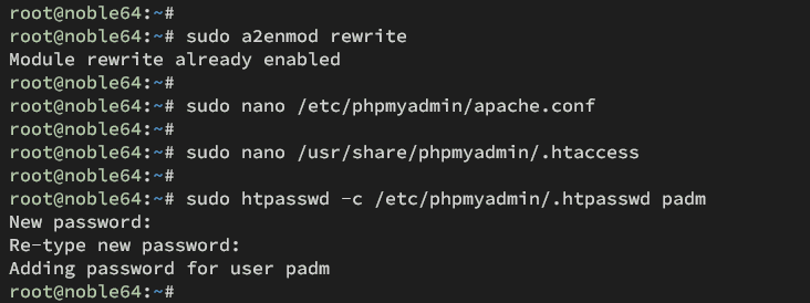 在 Ubuntu 24.04 上安装 phpMyAdmin 数据库管理工具