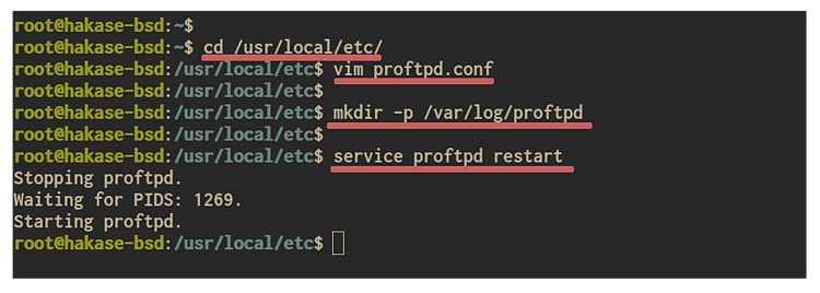 在 FreeBSD 上安装与配置 ProFTPD 文件传输服务