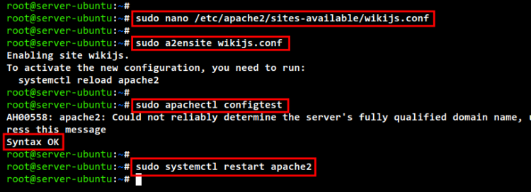 在 Ubuntu 22.04 上用 Apache2 反向代理部署 Wiki.js