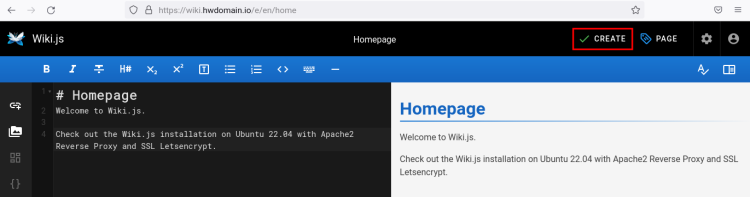 在 Ubuntu 22.04 上用 Apache2 反向代理部署 Wiki.js