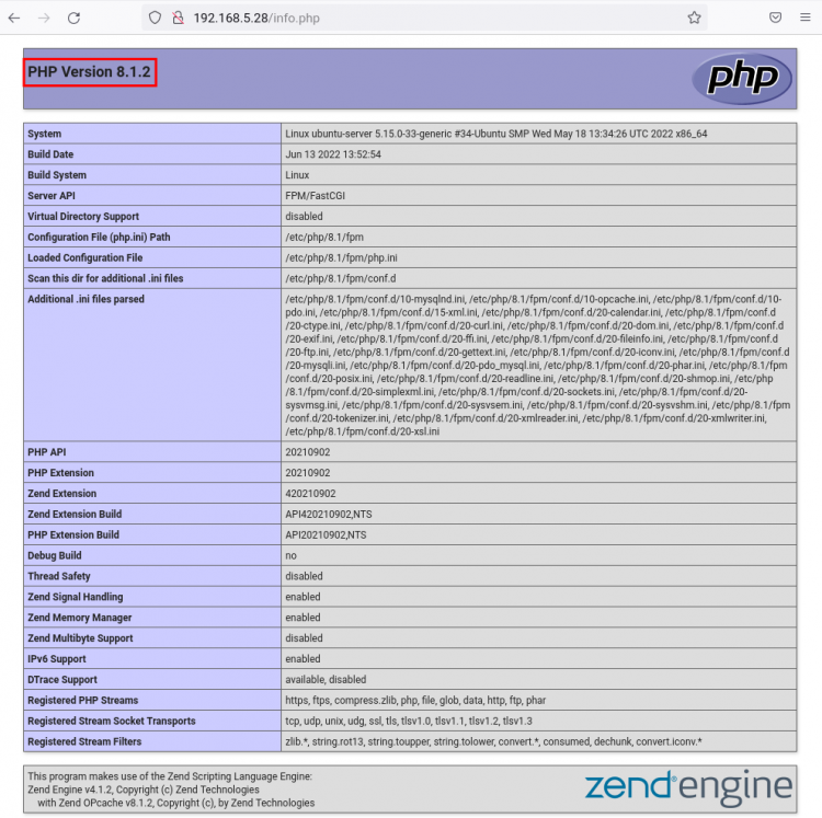 在 Ubuntu 22.04 上安装 Lighttpd + MariaDB + PHP-FPM