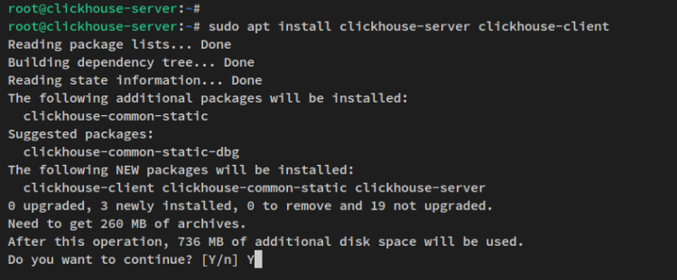 在 Ubuntu 22.04 上安装 ClickHouse 列式数据库系统