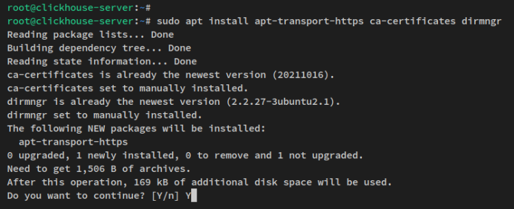 在 Ubuntu 22.04 上安装 ClickHouse 列式数据库系统