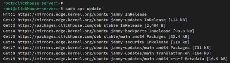 在 Ubuntu 22.04 上安装 ClickHouse 列式数据库系统