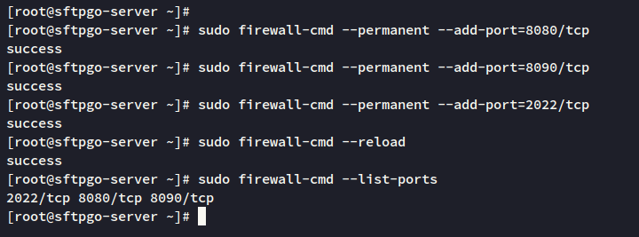 在 Rocky Linux 上安装 SFTPGo 文件传输服务器