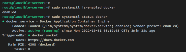 在 Ubuntu 22.04 上使用 Docker 安装 Plausible 网站分析工具