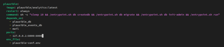 在 Ubuntu 22.04 上使用 Docker 安装 Plausible 网站分析工具
