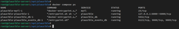 在 Ubuntu 22.04 上使用 Docker 安装 Plausible 网站分析工具