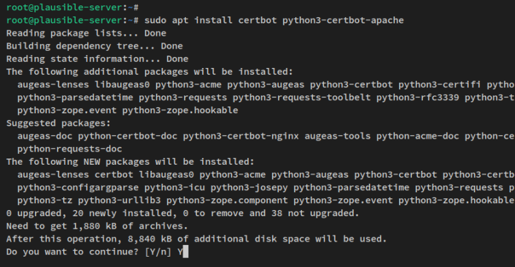 在 Ubuntu 22.04 上使用 Docker 安装 Plausible 网站分析工具
