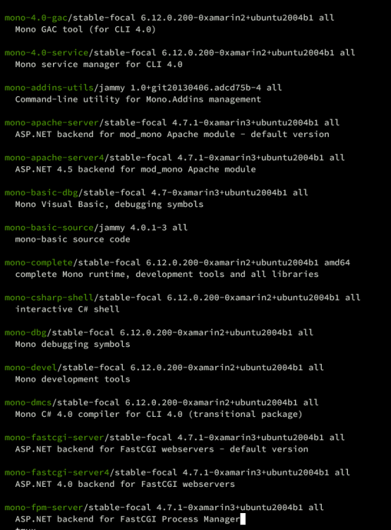 在 Ubuntu 22.04 上安装 Mono .NET Framework