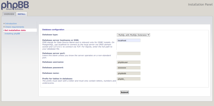 在 Debian 上安装 phpBB 论坛