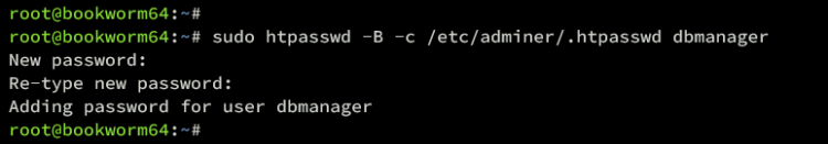 在 Debian 12 上安装 Adminer 数据库管理工具