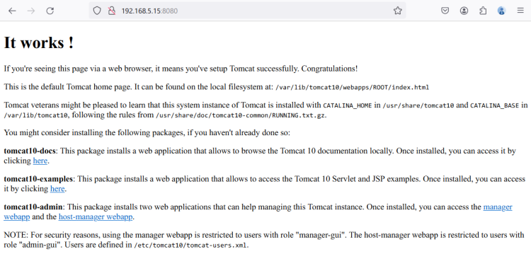 在 Debian 12 上安装 Apache Tomcat 10 并配置 Nginx 反向代理