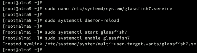 在 AlmaLinux 9 上使用 Nginx 反向代理安装 GlassFish Java 应用服务器