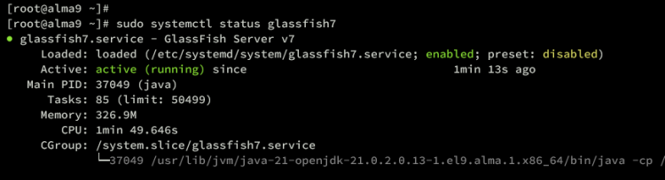 在 AlmaLinux 9 上使用 Nginx 反向代理安装 GlassFish Java 应用服务器