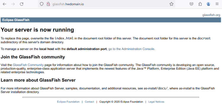 在 AlmaLinux 9 上使用 Nginx 反向代理安装 GlassFish Java 应用服务器