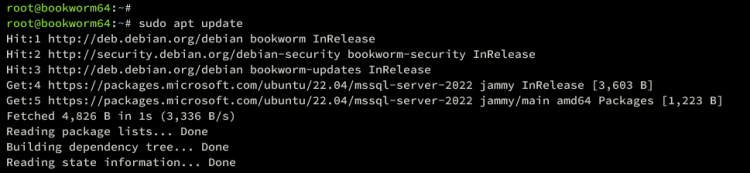 在 Debian 12 上安装 Microsoft SQL Server