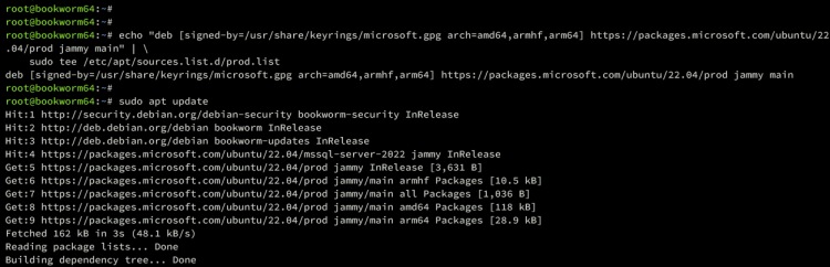 在 Debian 12 上安装 Microsoft SQL Server