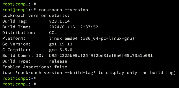 在 Debian 12 上安装 CockroachDB 集群