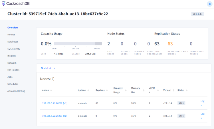 在 Debian 12 上安装 CockroachDB 集群