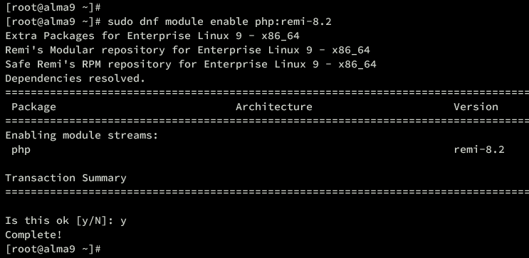 在 AlmaLinux 9 上安装 Joomla CMS