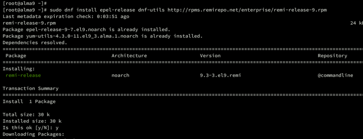 在 AlmaLinux 9 上安装 Joomla CMS