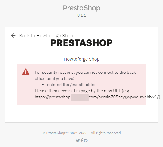 在 Rocky Linux 9 上安装 PrestaShop 电商系统