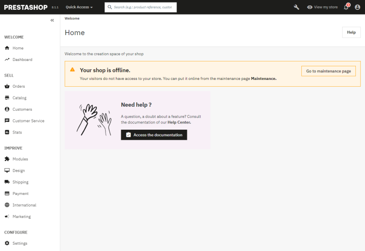 在 Rocky Linux 9 上安装 PrestaShop 电商系统