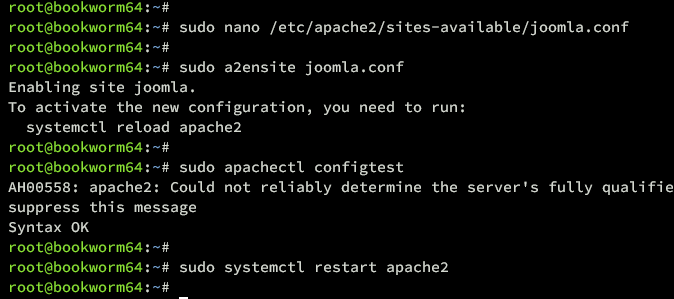 在 Debian 12 上安装 Joomla CMS