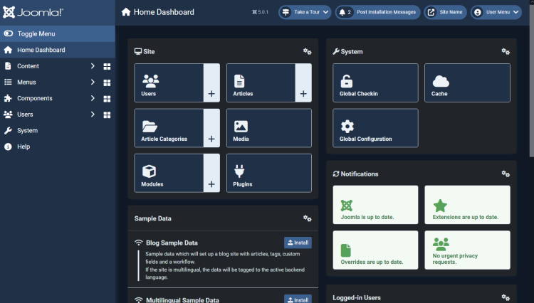 在 Debian 12 上安装 Joomla CMS
