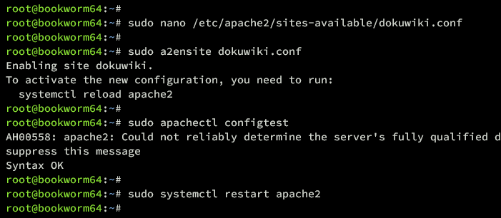 在 Debian 上使用 Apache 安装 DokuWiki 维基系统