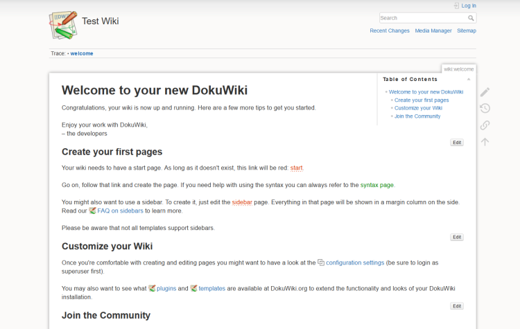 在 Debian 上使用 Apache 安装 DokuWiki 维基系统