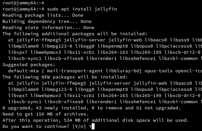 在 Ubuntu 22.04 上安装 Jellyfin 媒体服务器