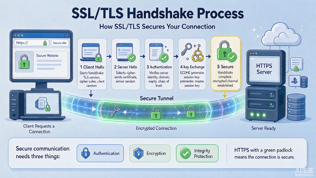 SSL TLS握手过程详解 安全连接如何建立