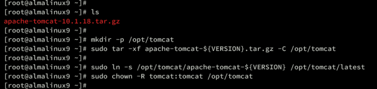 在 AlmaLinux 9 上使用 Nginx 反向代理安装 Apache Tomcat