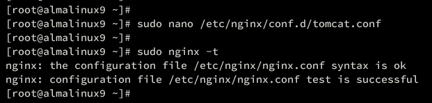 在 AlmaLinux 9 上使用 Nginx 反向代理安装 Apache Tomcat