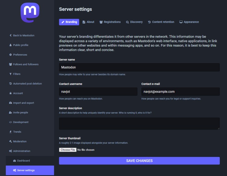 在 Debian 12 上安装 Mastodon 去中心化社交网络