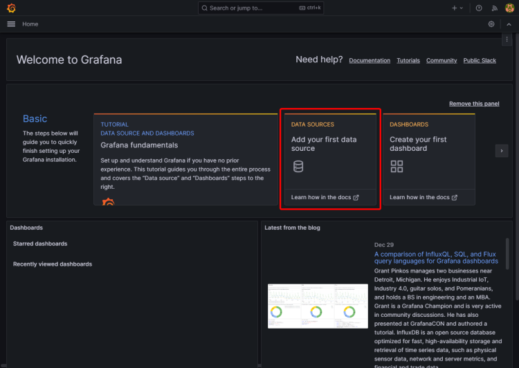 在 Debian 12 上安装 TIG 技术栈(Telegraf、InfluxDB 与 Grafana)