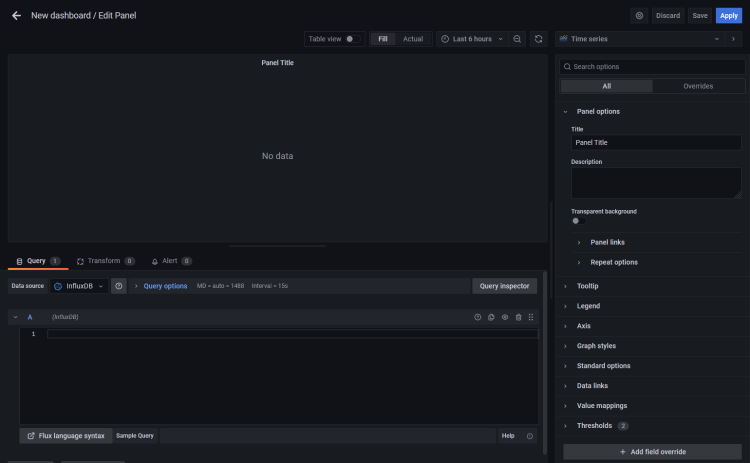 在 Debian 12 上安装 TIG 技术栈(Telegraf、InfluxDB 与 Grafana)