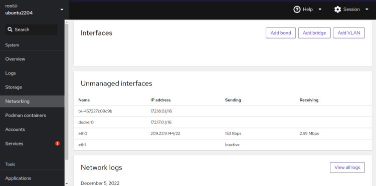 在 Ubuntu 22.04 上安装 Cockpit Web 管理控制台