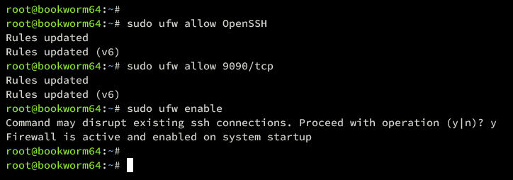 在 Debian 12 上安装 Cockpit Web 管理控制台