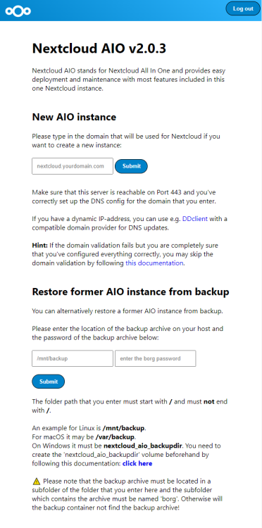 在 Ubuntu 22.04 上安装 Nextcloud AIO 一体式私有云