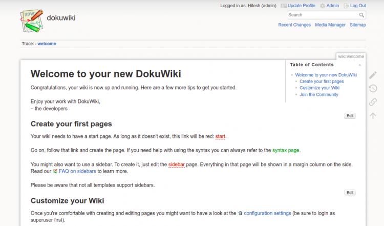 在 AlmaLinux 上使用 Nginx 和 Let's Encrypt SSL 安装 DokuWiki