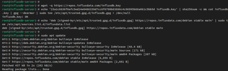 在 Debian 11 上安装 InfluxDB 与 Telegraf 时序数据库监控