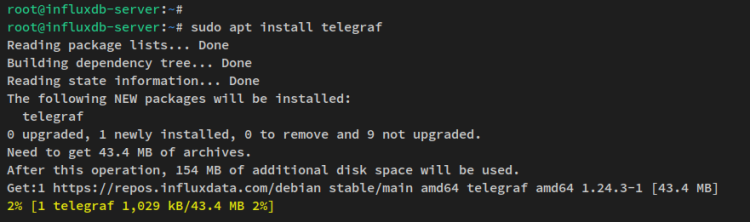 在 Debian 11 上安装 InfluxDB 与 Telegraf 时序数据库监控