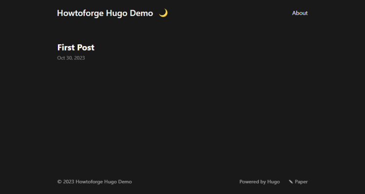 在 Rocky Linux 9 上安装 Hugo 静态站点生成器