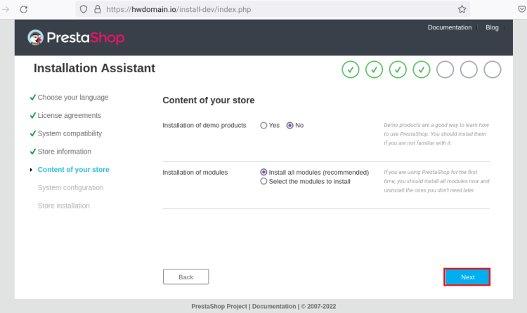 在 Ubuntu 22.04 上安装 PrestaShop 电商系统