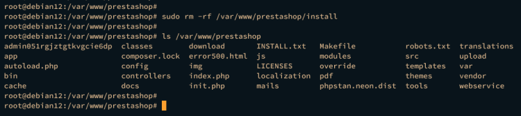 在 Debian 12 上安装 PrestaShop 电商系统